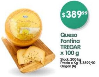 Supermercados Buenos Días Queso Fontina TREGAR x 100g oferta