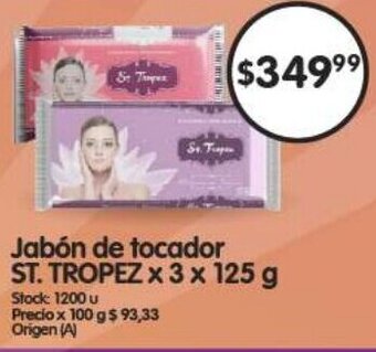 Supermercados Buenos Días Jabón de tocador ST.TROPEZ x 3 x 125 g oferta