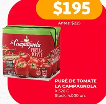 Supermercados Tadicor PURÉ DE TOMATE LA CAMPAGNOLA x 520g oferta
