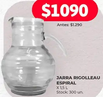 Supermercados Tadicor JARRA RIGOLLEAU ESPIRAL X 1,5L oferta