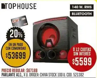 Coto PARLANTE A11, X U. oferta