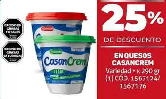 Makro EN QUESOS CASANCREM Variedad x 290 gr oferta