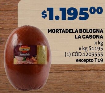 Makro MORTADELA BOLOGNA LA CASONA x kg oferta