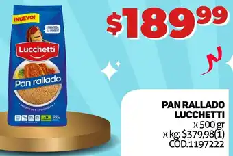 Makro PAN RALLADO LUCCHETTI x 500 gr oferta