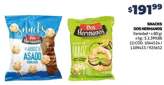 Makro SNACKS DOS HERMANOS Variedad x 80 gr oferta