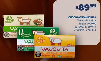 Makro CHOCOLATE VAUQUITA Variedad x 25 gr oferta
