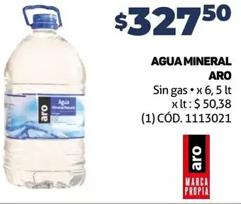 Makro AGUA MINERAL ARO 6,5LT oferta