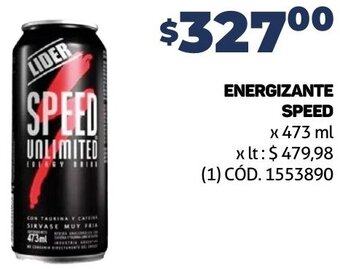 Makro ENERGIZANTE SPEED x 473 ml oferta