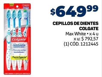 Makro CEPILLOS DE DIENTES COLGATE Max White x4u oferta