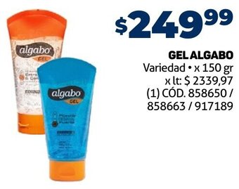 Makro GEL ALGABO Variedad x 150 gr oferta