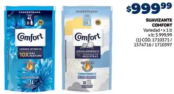 Makro SUAVIZANTE COMFORT Variedad x 1 lt oferta