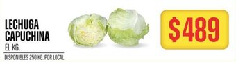 Supermercados Vea LECHUGA CAPUCHINA oferta
