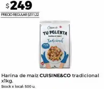 Disco Harina de maíz CUISINE&CO tradicional x 1kg. oferta