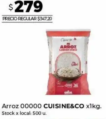 Disco Arroz 00000 CUISINE&CO x1kg. oferta