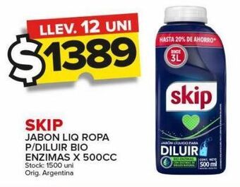 Carrefour Maxi Jabón líquido skip x 500cc oferta