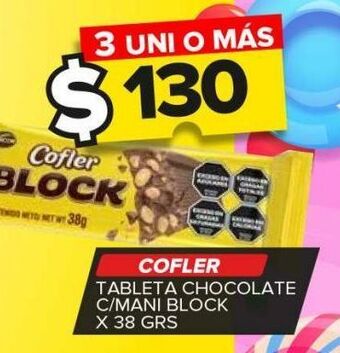 Carrefour Maxi Tableta chocolate cofler x 38g oferta