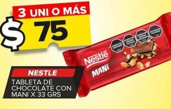 Carrefour Maxi Tableta de chocolate nestlé x 33g oferta