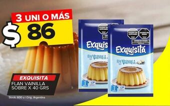 Carrefour Maxi Flan de vainilla exquisita x 40g oferta
