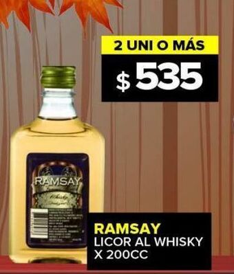 Carrefour Maxi Licor al whisky ramsay x 200cc oferta