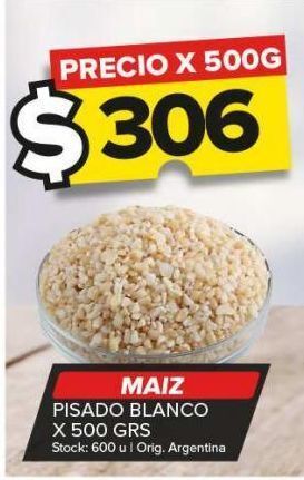 Carrefour Maxi Maiz pisado blanco x 500g oferta