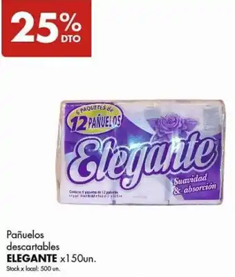 Disco Pañuelos descartables ELEGANTE x150un. oferta