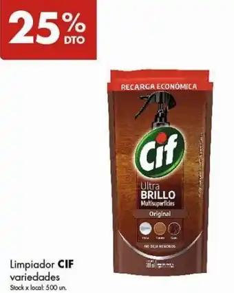 Disco Limpiador CIF variedades oferta