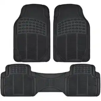 Frávega Cubre alfombra pesada universal 3 piezas auto camioneta 4x4 oferta