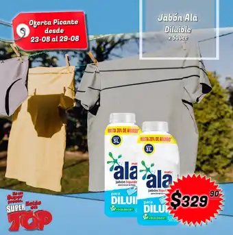 Supermercados Top Jabón ALa Diluible x 500cc oferta