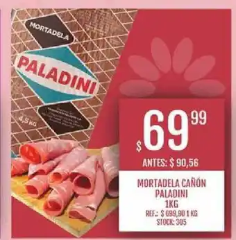 Supermercados Todo Mortadela Cañón Paladini 1kg oferta