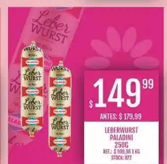 Supermercados Todo Leberwurst Paladini 250g oferta