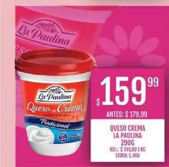 Supermercados Todo La Paulina Queso Crema x 290g oferta