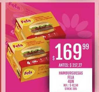 Hamburguesas Fela 4un