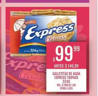 Supermercados Todo Galletitas De Agua Express Tripack 324g oferta