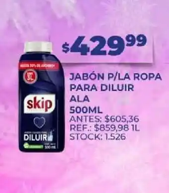 Supermercados Todo Jabón P La Ropa Para Diluir Ala 500ml oferta