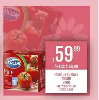 Supermercados Todo Puré De Tomate Arcor 520g oferta