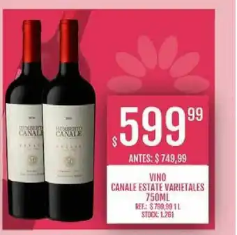 Supermercados Todo Vino Canale Estate Varietales 750ml oferta