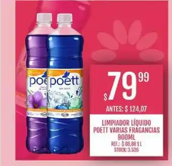 Supermercados Todo Limpiador Líquido Poett Varias Frangancias 900ml oferta