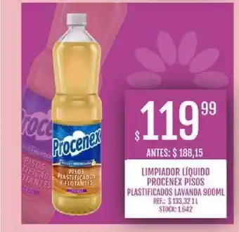 Supermercados Todo Procenex Limpiador Líquido Pisos Plastificados Lavanda oferta