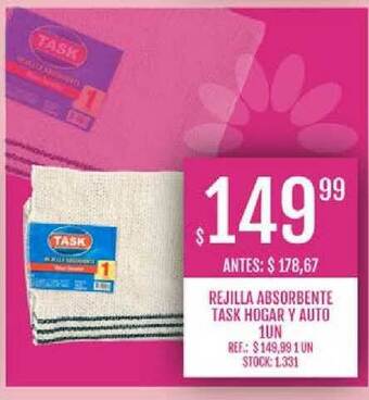 Rejilla Absorbente Task Hogar Y Auto 1un