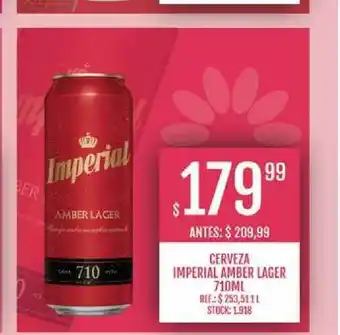 Supermercados Todo Cerveza Imperial Amber Lager 710ml oferta