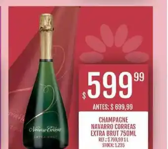 Supermercados Todo Champagne Navarro Correas Extra Brut 750ml oferta