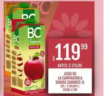 Supermercados Todo Jugo Bc La Campagnola 1L oferta