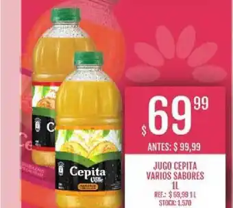 Supermercados Todo Jugo Cepita Varios Sabores 1L oferta