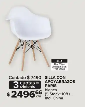 Carrefour Silla Con Apoyabrazos Paris oferta
