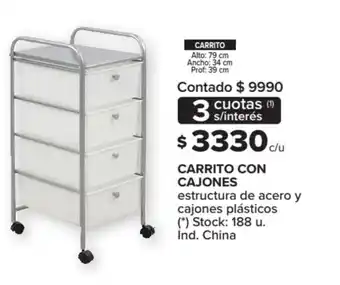 Carrefour Carrito Con Cajones oferta