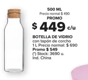 Carrefour Botella De Vidrio 500ml oferta