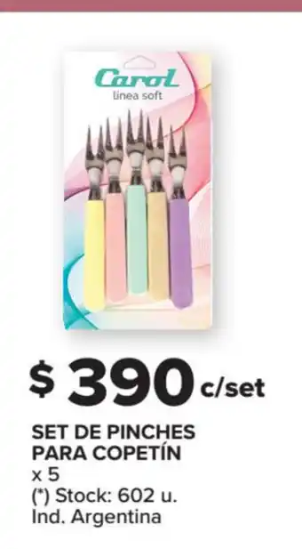 Carrefour Set De Pinches Para Copetín x 5 oferta