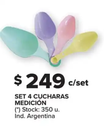 Carrefour Set 4 Cucharas Medición oferta