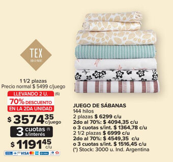 Carrefour Juego De Sábanas oferta