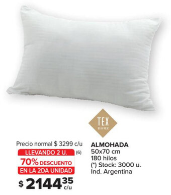 Carrefour Almohada 50x70cm oferta